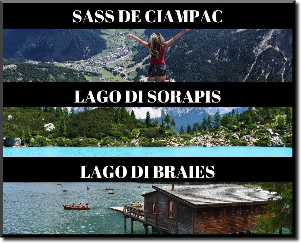 Italske Dolomity - Sass de Ciampac, Lagi di Sorapis, Lago Di Braies
