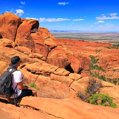 Mařík v Arches National Park