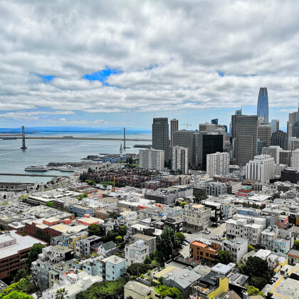 Výhled z Coit Tower, San Francisco