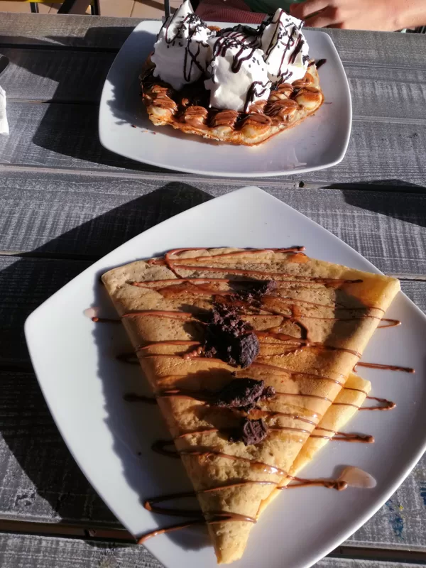 Bubble wafle and paincake