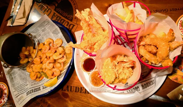 Večeře v restauraci Bubba Gump Shrimp, San Francisco